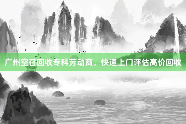 广州空召回收专科劳动商，快速上门评估高价回收