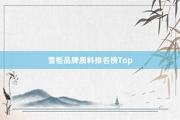 雪柜品牌质料排名榜Top
